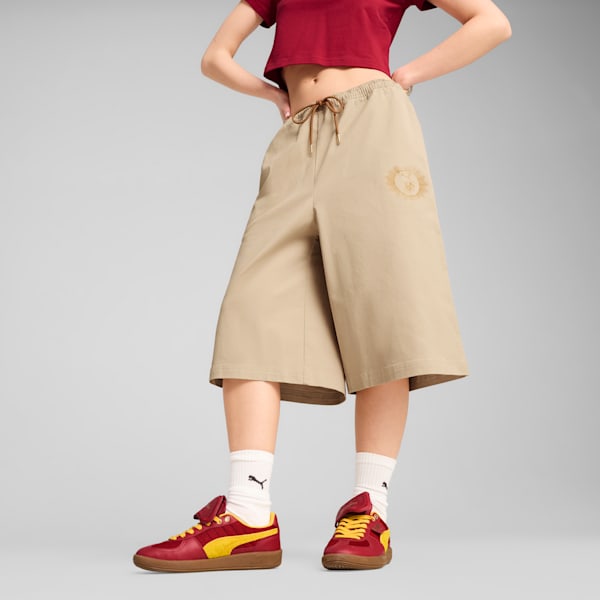 PUMA x HARRY POTTER Women's Relaxed 14" Jorts, Toasted Almond, extralarge